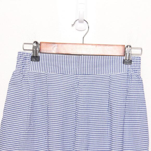 Vintage Fundamental Things Gingham Check High Waist Culottes Shorts Size 6P - Picture 3 of 6